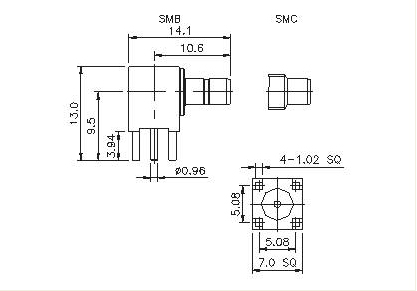 Right Angle Socket PCB