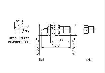 Straight Socket (Bulkhead)Solder