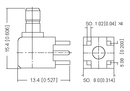 Right Angle Socket PCB Type