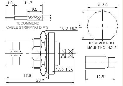 Straight Socket (Bulkhead) Crimp