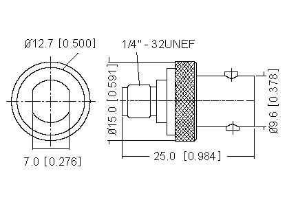 BNC Socket to SMA Socket