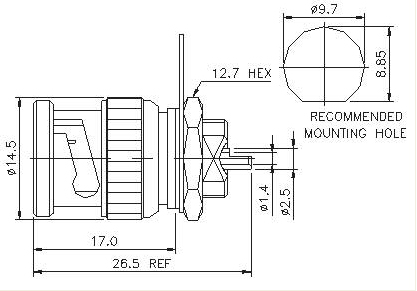 Straight Plug (Bulkhead) Solder