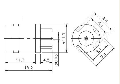 Vertical Socket PCB