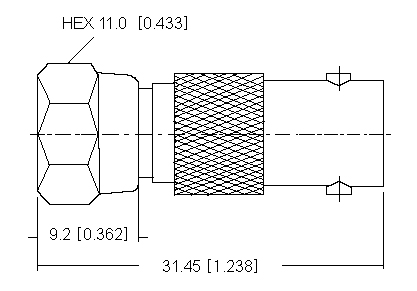 BNC Socket to F Plug