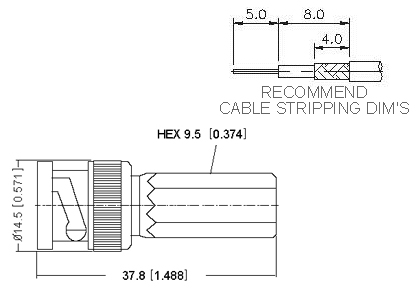 Straight Plug Twist-On