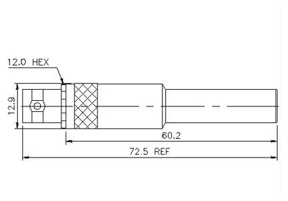 Straight Patch Plug to BNC Socket