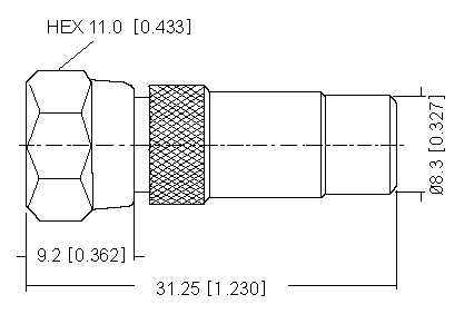 F Plug  to RCA Socket