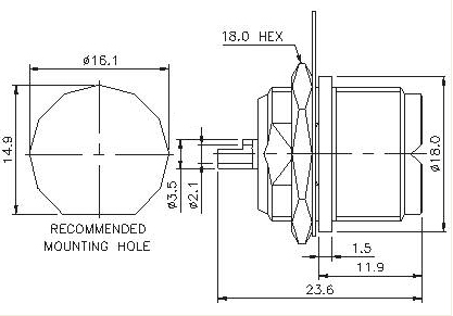 Straight Socket (Bulkhead)