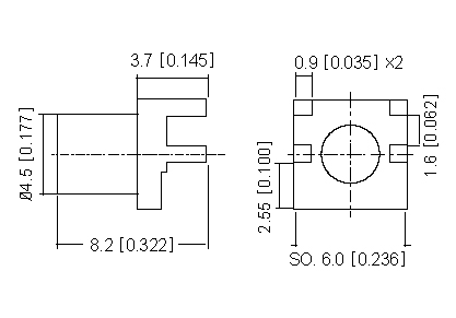 Right Angle Socket  PCB  SMD