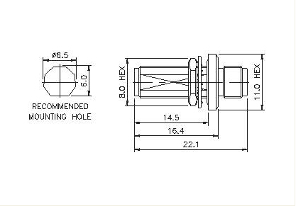 SMA Socket to SMA Socket(Bulkhead)