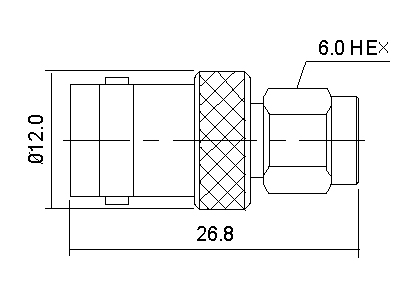 SMA Plug to BNC Socket