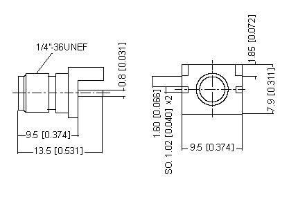 Right Angle Socket PCB