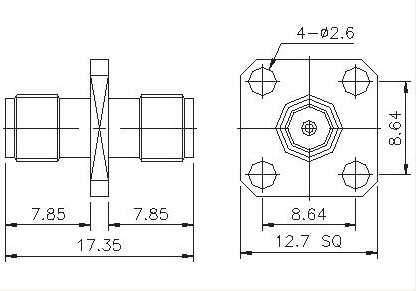 SMA Socket to SMA Socket