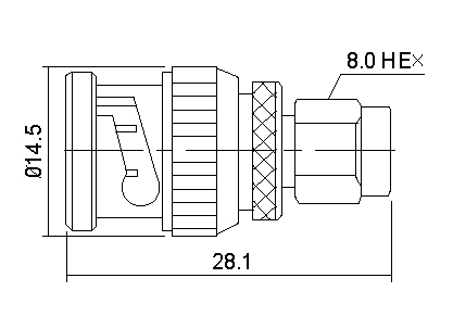 SMA Plug to BNC Plug