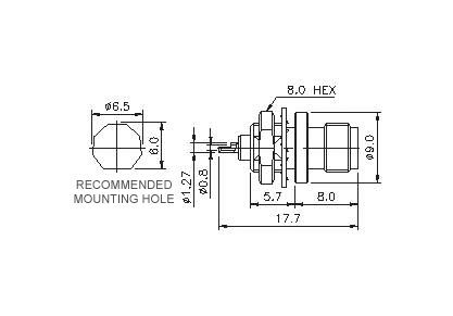 Straight Socket(Bulkhead)