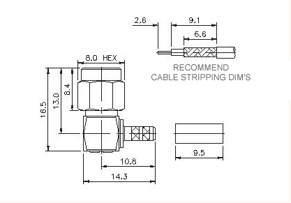 Right Angle Plug Crimp