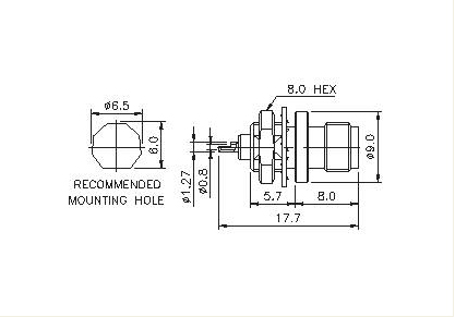 Straight Socket(Bulkhead)