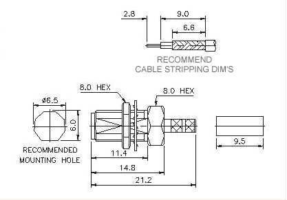 Straight Socket(Bulkhead)