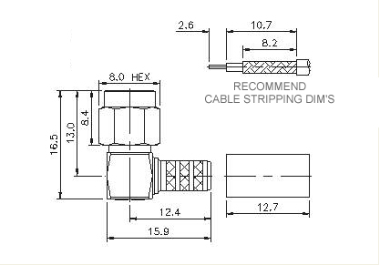 Right Angle Plug Crimp