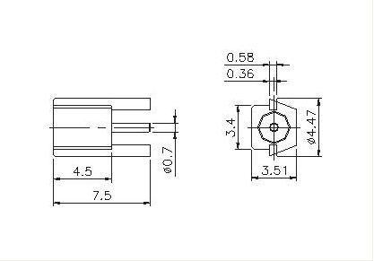 Right Angle Socket  PCB  SMD