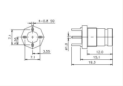 Vertical Socket PCB