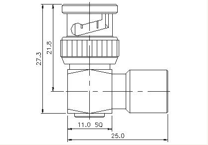 FME Plug to BNC Plug