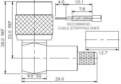 Right Angle Plug Crimp