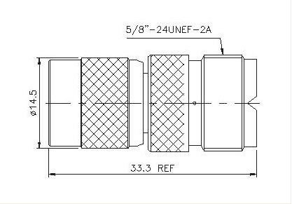 TNC Plug to UHF Socket