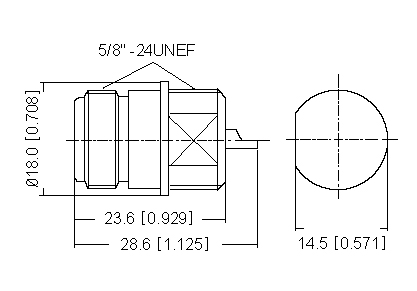 Straight Socket (Bulkhead) Solder