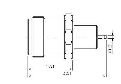 Straight Socket(Bulkhead) Solder