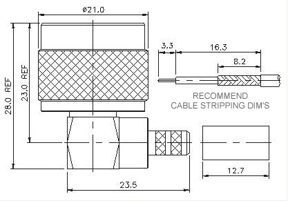 Right Angle Plug Crimp